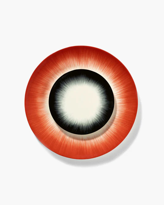 White/Red Starter Plate Variation 5 Dice