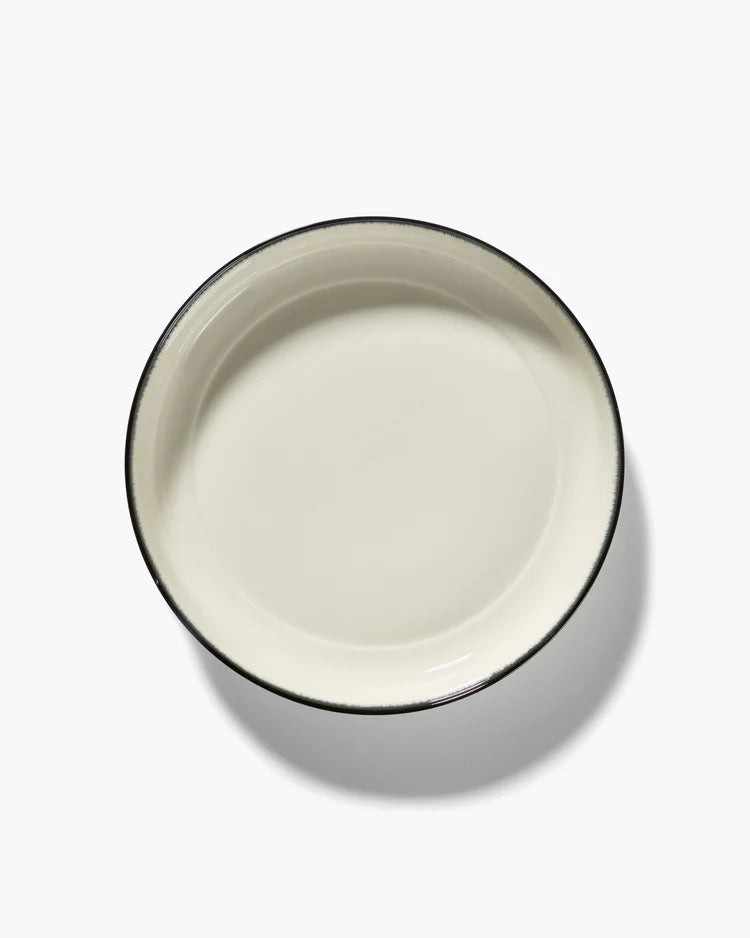XL deep plate white/black variation a Dé