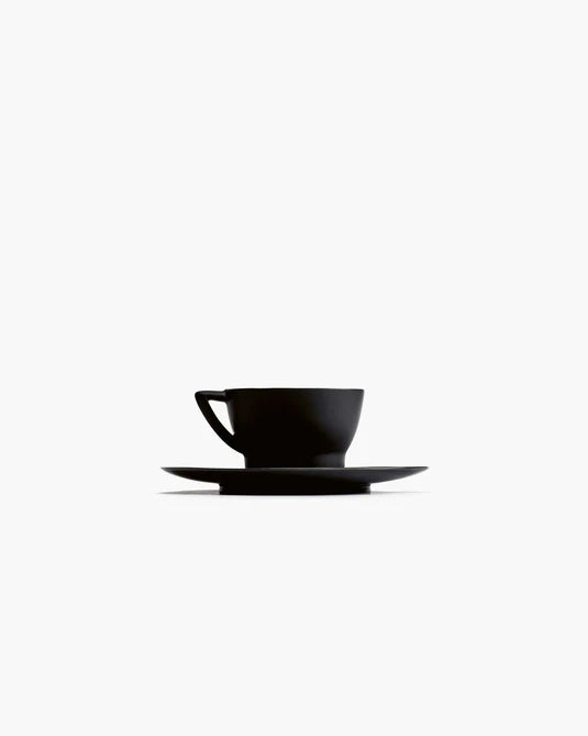 Assiette de petit-déjeuner noir Ra
