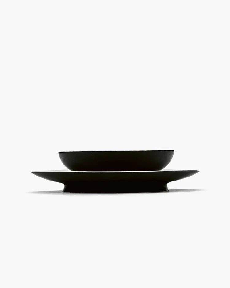 Bol à soupe noir/blanc cassé Ra