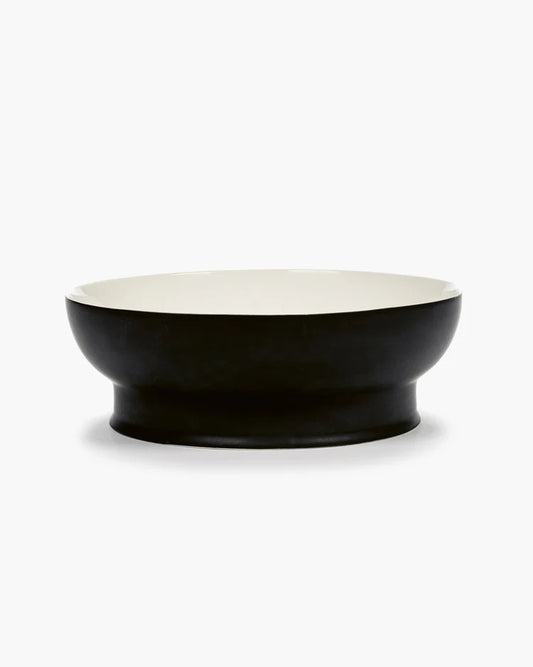 Bol L noir/blanc cassé Ra