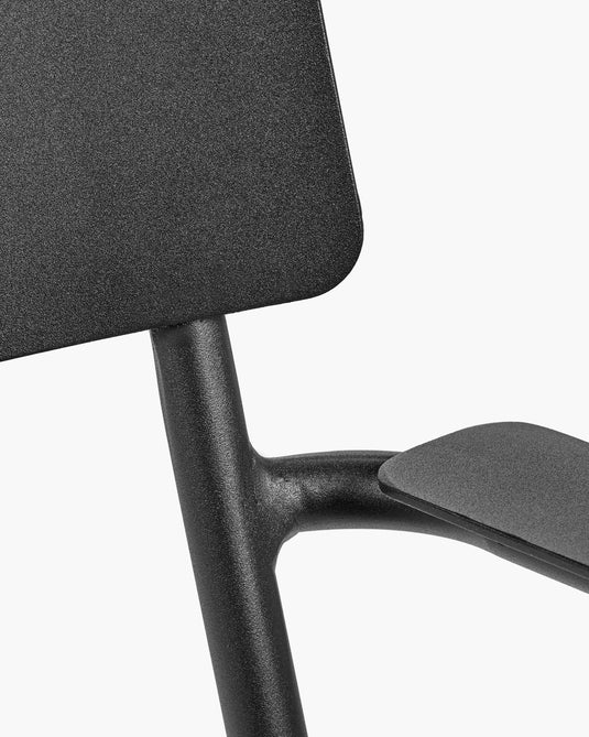 August L Outdoor Chair with Armrest Black