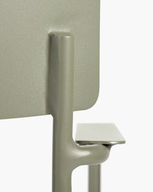 August S Green Outdoor Chair with Armrest