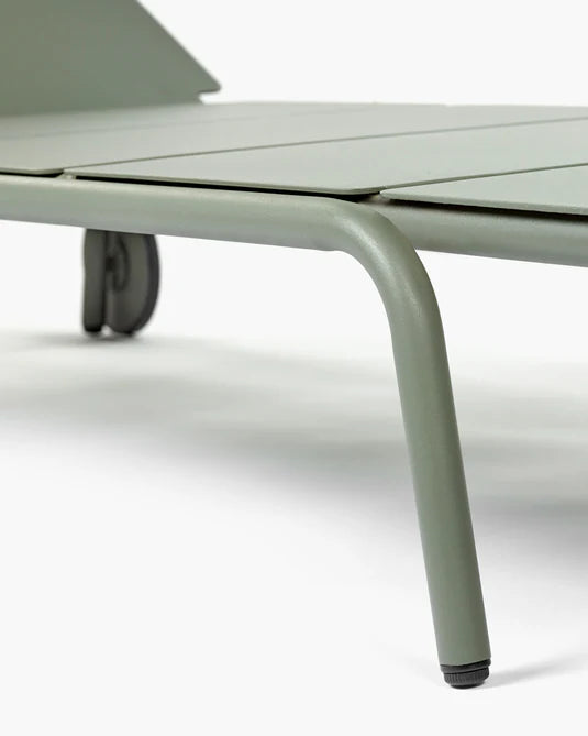 Auguste Green Aluminum Deckchair