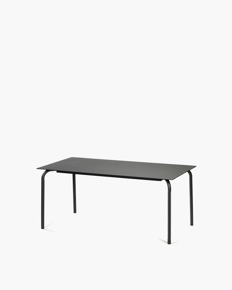 S August Black Outdoor Dining Table 