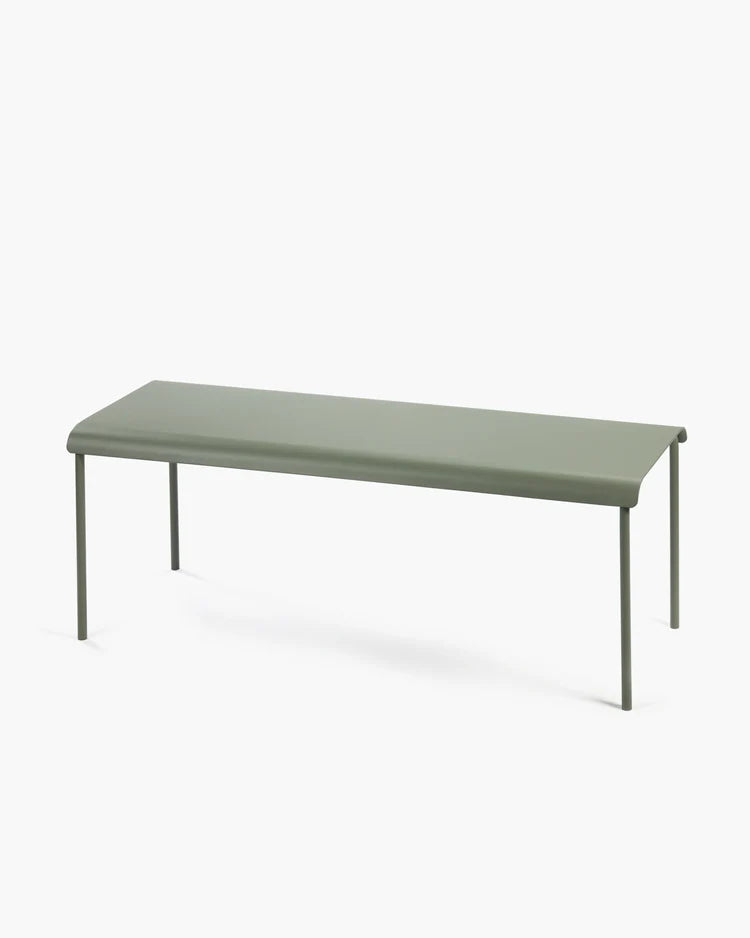 August Green Outdoor Bench 