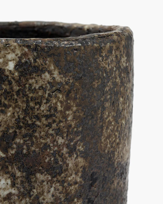 Planter 02 S dark brown Dune