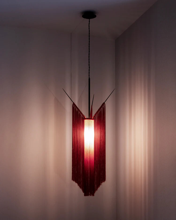 Suspension scarlet/crème Chan 1