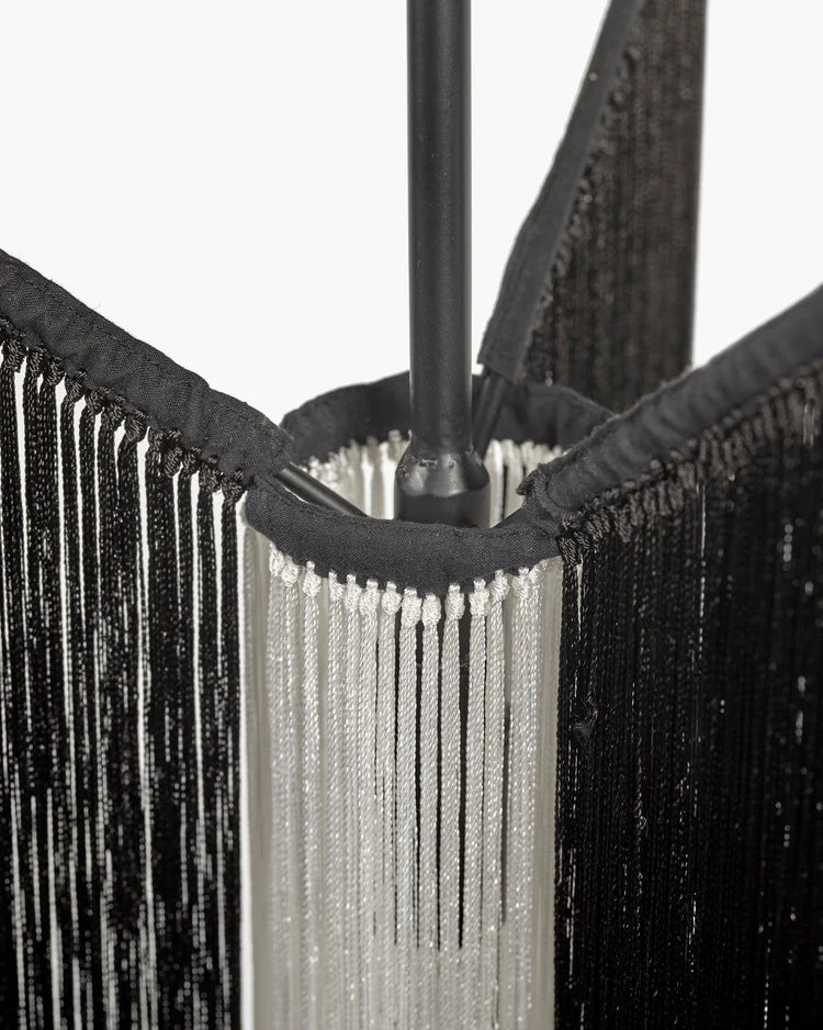 Chan 1 zwart/witte hanglamp