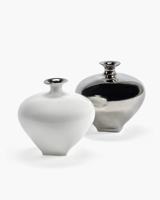 Vaas 01 wit - zilver Josephine