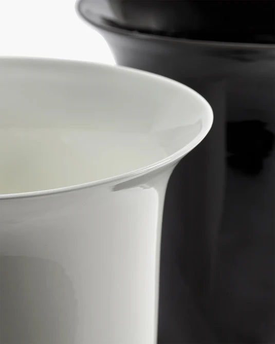 Vase avec tube en verre 02 blanc Josephine