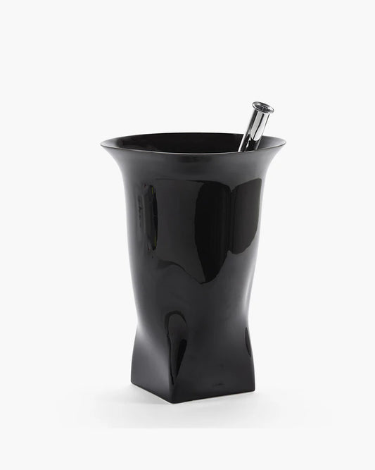 Vase avec tube en verre 02 noir Josephine