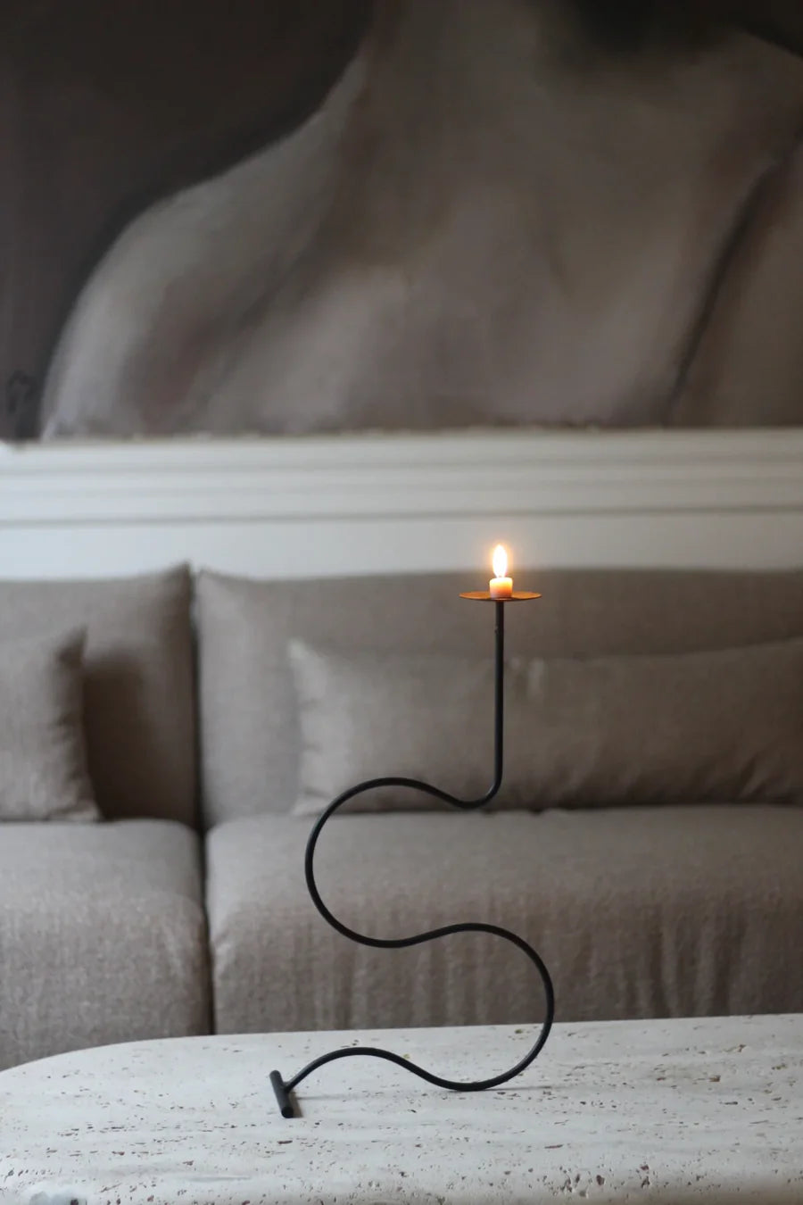 Puzzel kaarsenhouder