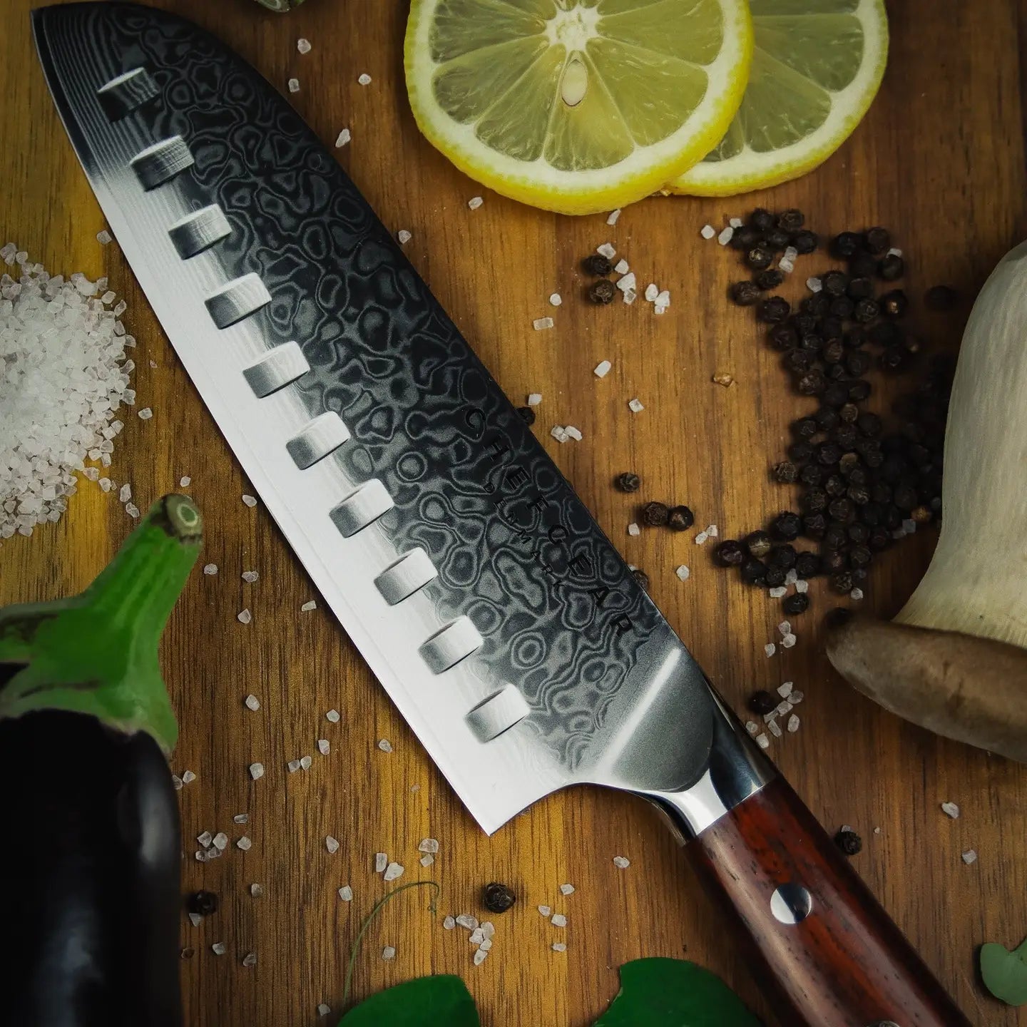 Santoku chef's knife
